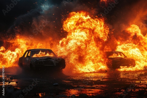 Blaze Rages On: Multiple Cars Ignited, Disaster Strikes