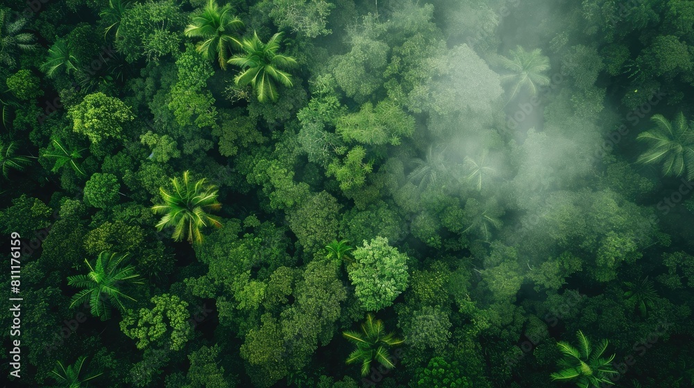 Emerald Canopy: Overhead View of Amazon Jungle Emerald Canopy: Overhead View of Amazon Jungle