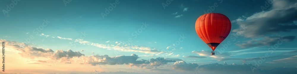 Naklejka premium hot air balloons