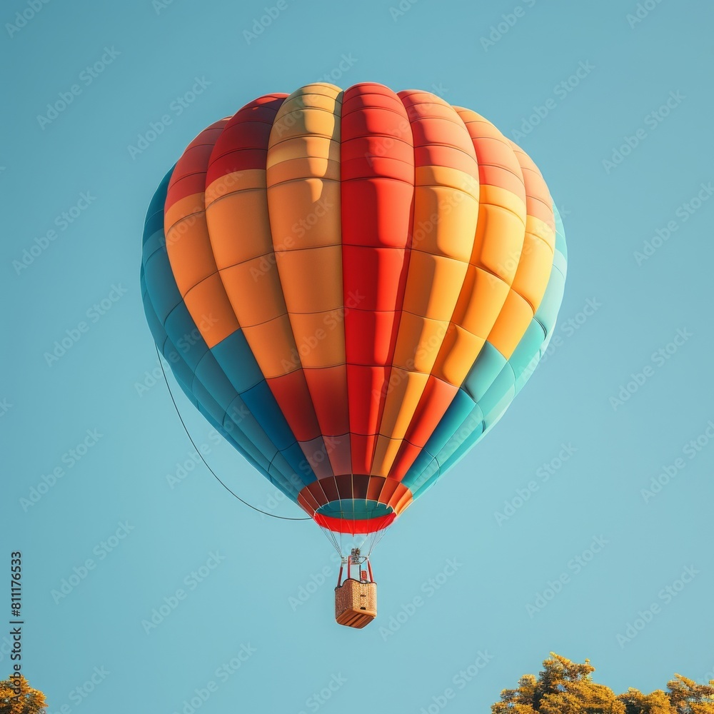 Fototapeta premium hot air balloon in flight