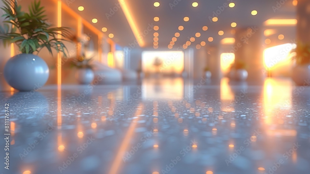 A large room with a lot of lights and plants, AI A large room with a lot of lights and plants, AI