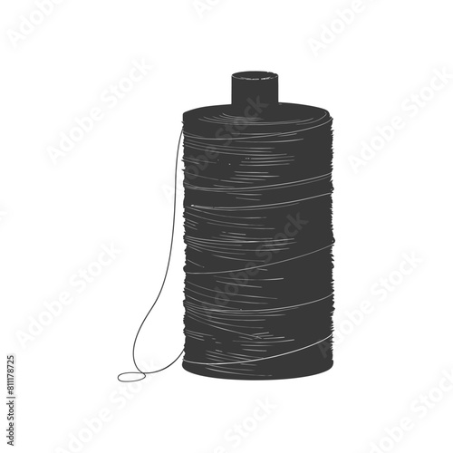 Silhouette Sewing thread roll black color only