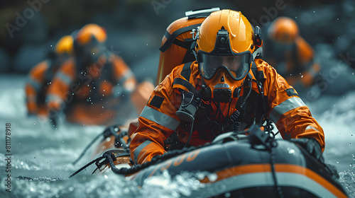 Emergency Response Teams Engaging in Crisis Management Simulation for Risk Response and Decision Making Under Pressure Photo Realistic Concept on Adobe Stock
