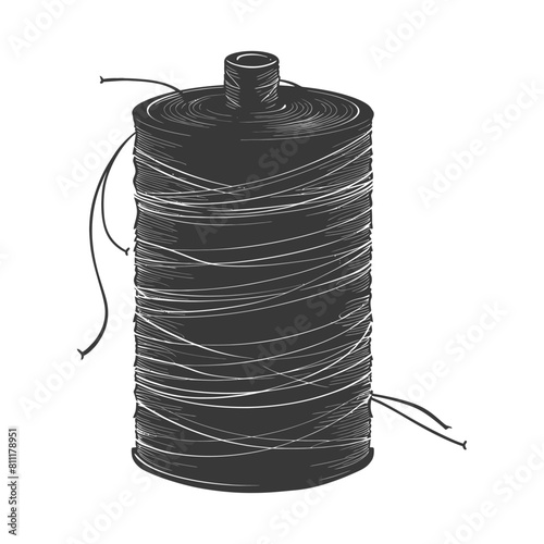 Silhouette Sewing thread roll black color only