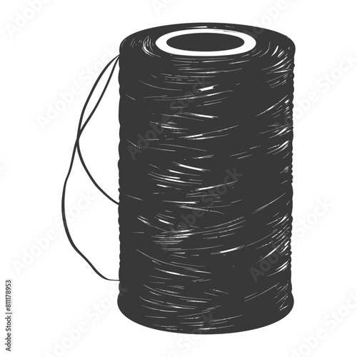Silhouette Sewing thread roll black color only