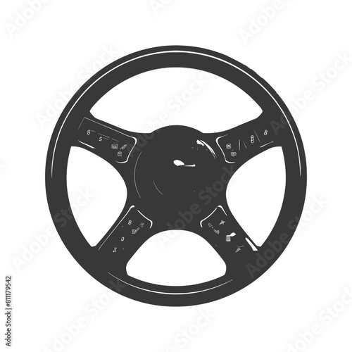 Silhouette steering wheel black color only