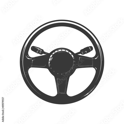 Silhouette steering wheel black color only