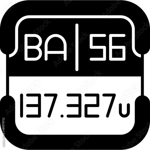 Barium Periodic Table Element Icon