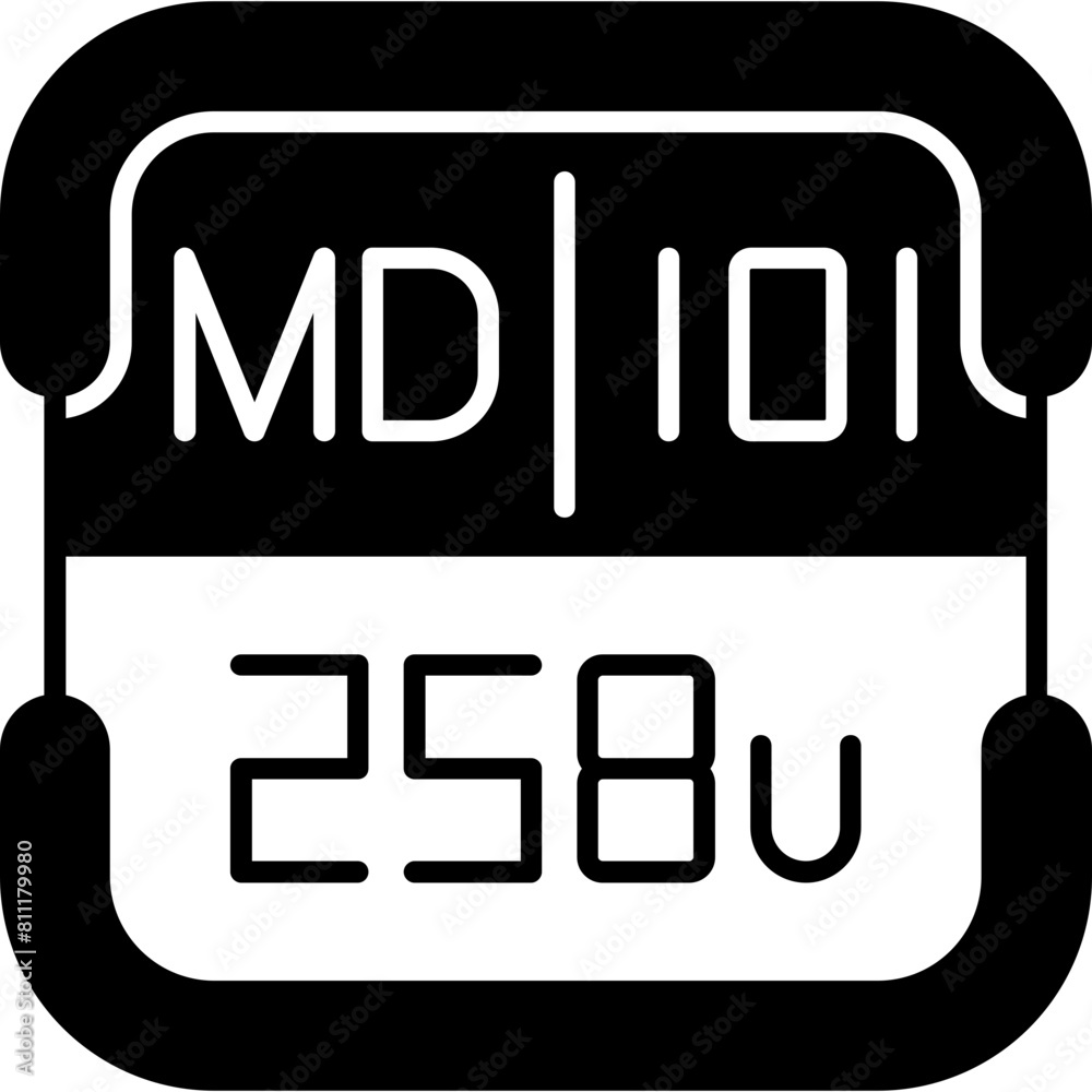 Mendelevium Periodic Table Element Icon Mendelevium Periodic Table Element Icon
