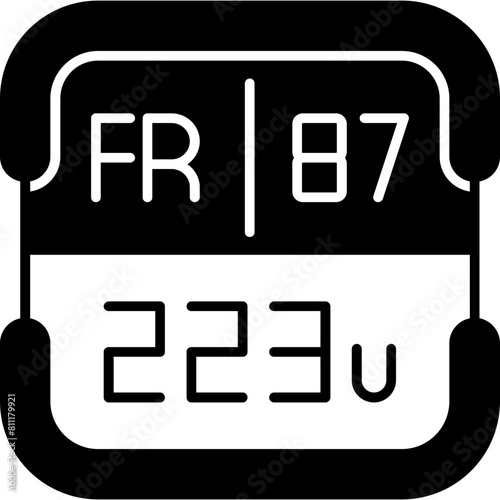 Francium Periodic Table Element Icon