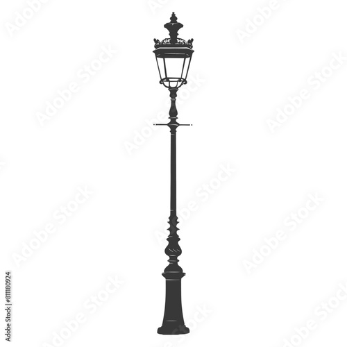Silhouette Street Light black color only