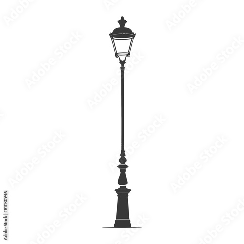 Silhouette Street Light black color only
