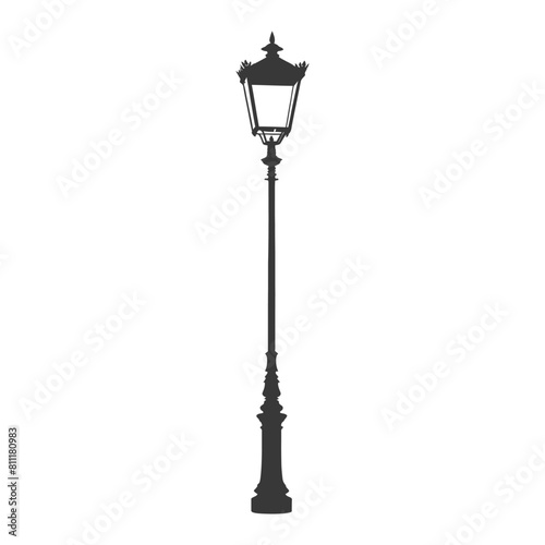 Silhouette Street Light black color only