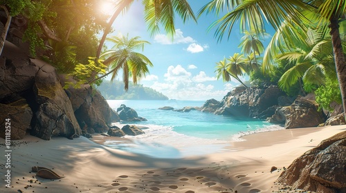 beach vacation holidays background