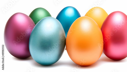 Easter eggs white blackground