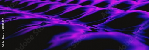 Deep purple waves illuminated with neon accents provide a vibrant and captivating visual.
