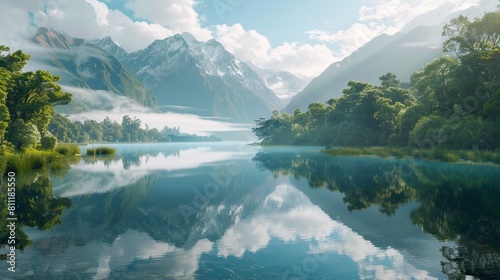 lake in the mountains