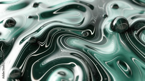 Swirling green and black pattern ideal for mystical and intriguing background settings.