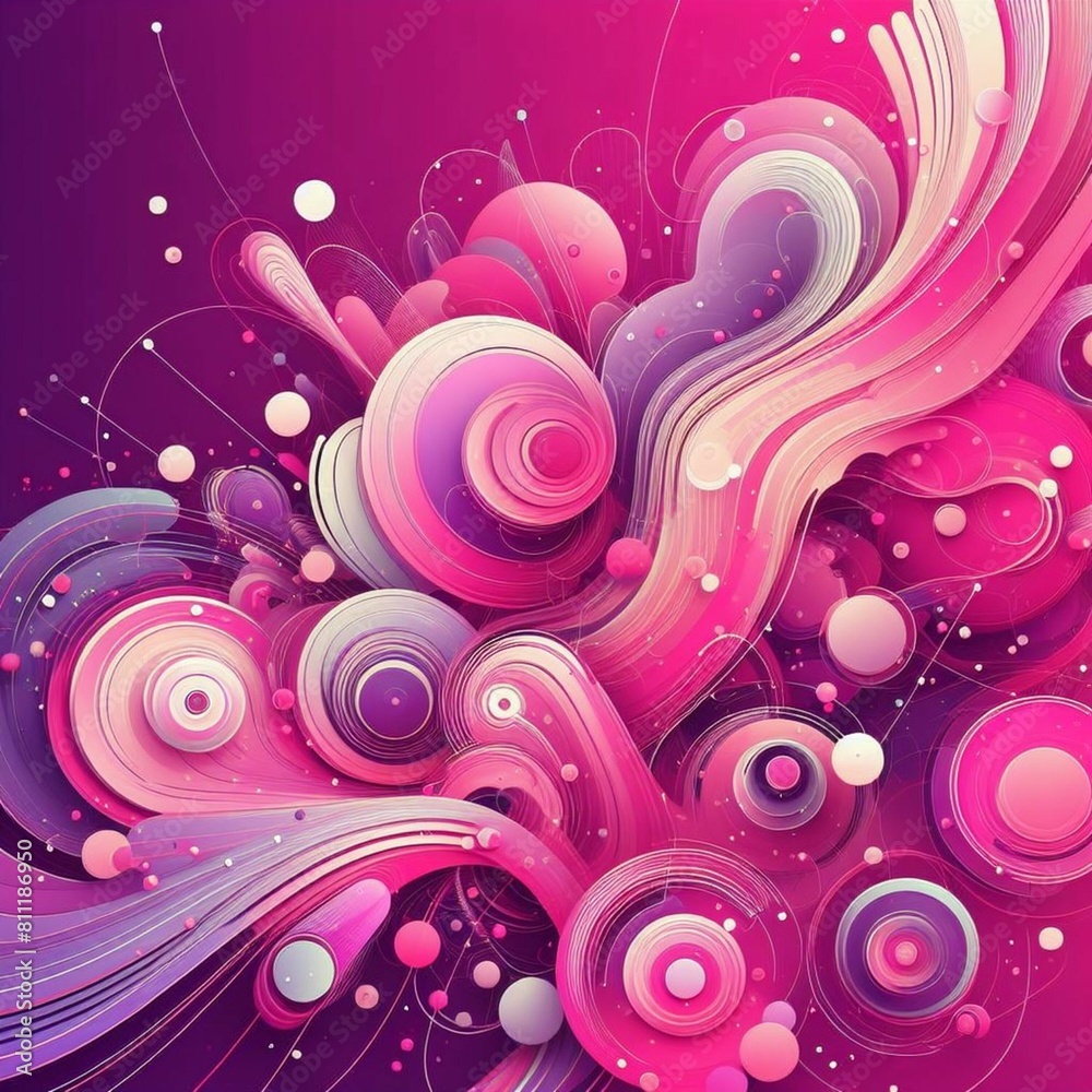 Beauty of abstraction with this HD, illustration that features a dominant pink hue, enriched with a spectrum of vibrant colors, embodying a fusion of simplicity, Generative AI Beauty of abstraction with this HD, illustration that features a dominant pink hue, enriched with a spectrum of vibrant colors, embodying a fusion of simplicity, Generative AI