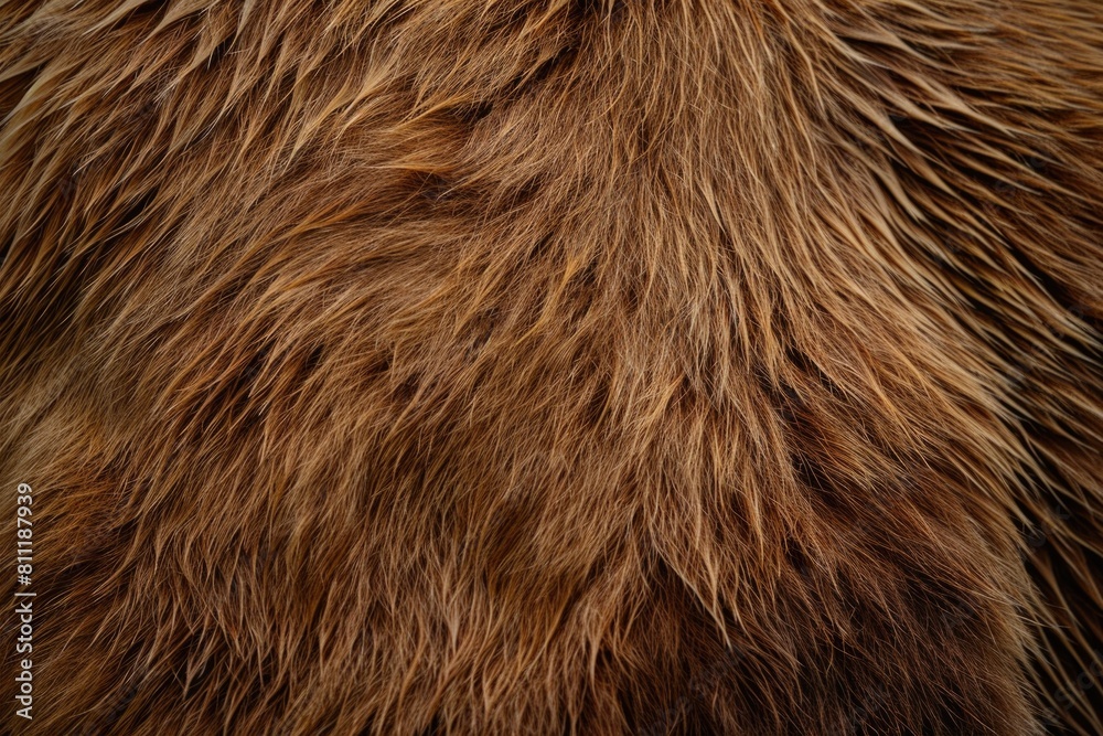 Close up of a brown bear's fur, suitable for wildlife and nature themes Close up of a brown bear's fur, suitable for wildlife and nature themes