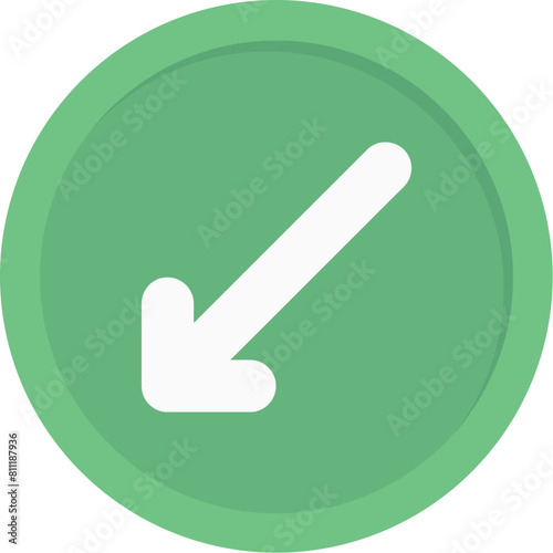 Down-Left Arrow Icon