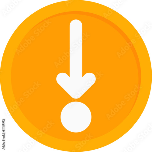 Arrow Pointing Down Icon