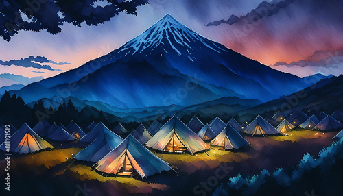 mountain campsite