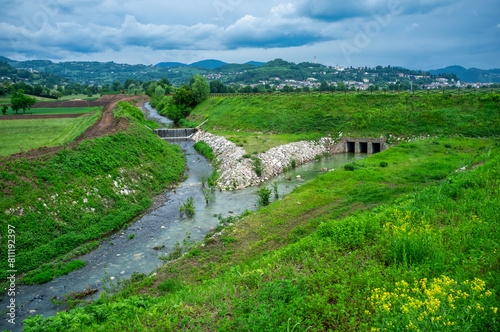 River engineering works for flood protection and hydraulic and reclamation projects