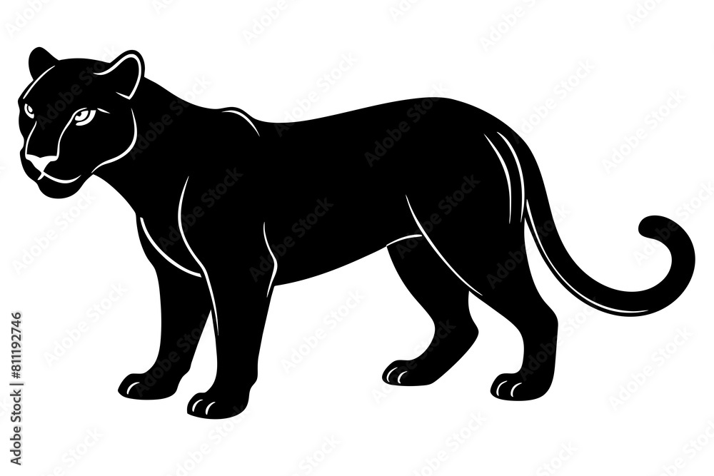 Black Jaguar vector illustration With on white background
Black Jaguar vector illustration With on white background