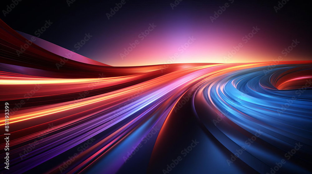 A futuristic landscape with a glowing neon road in the center. The road is surrounded by vibrant colors. The overall mood is one of excitement and anticipation. A futuristic landscape with a glowing neon road in the center. The road is surrounded by vibrant colors. The overall mood is one of excitement and anticipation.