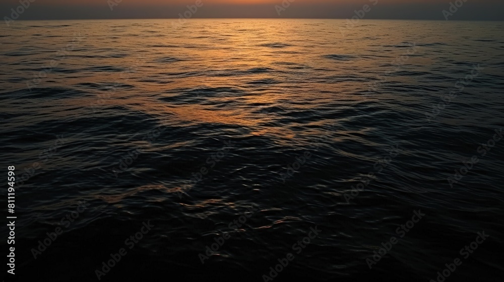Faint Moonlight Reflecting on the Dark Sea Faint Moonlight Reflecting on the Dark Sea