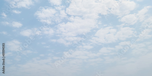 Natural and cloudy fresh blue sky background. Natural sky beautiful blue and white texture background. blue sky with cloud. sky with white clouds as background or texture	