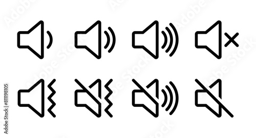 Volume icon set