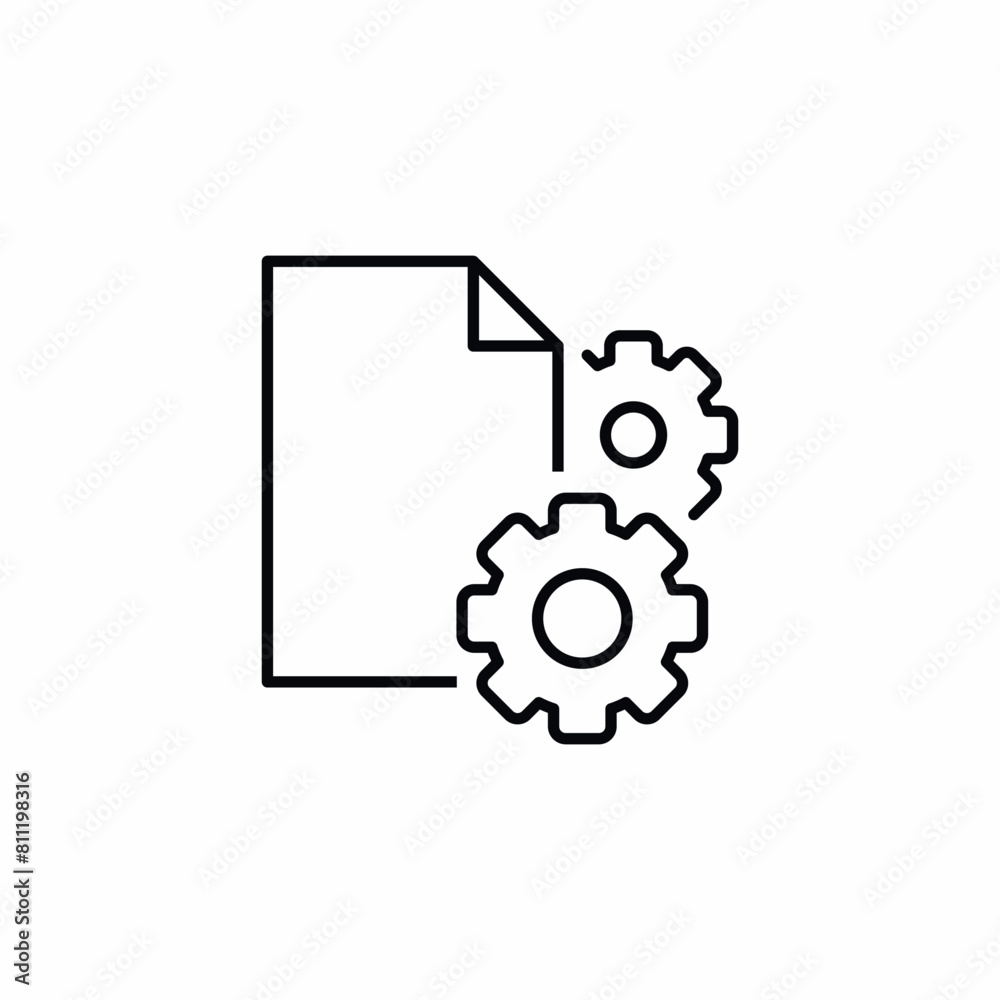 file settings gear cog icon