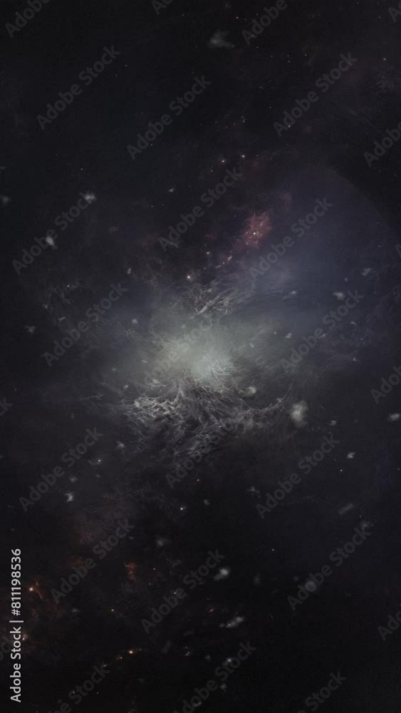 Cosmic background. Flight to the galaxy.