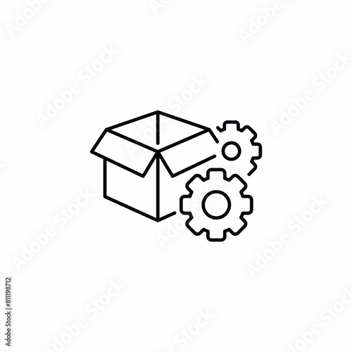 delivery box package settings icon