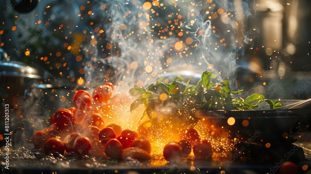 Safety first. Always wear protective eyewear when cooking.