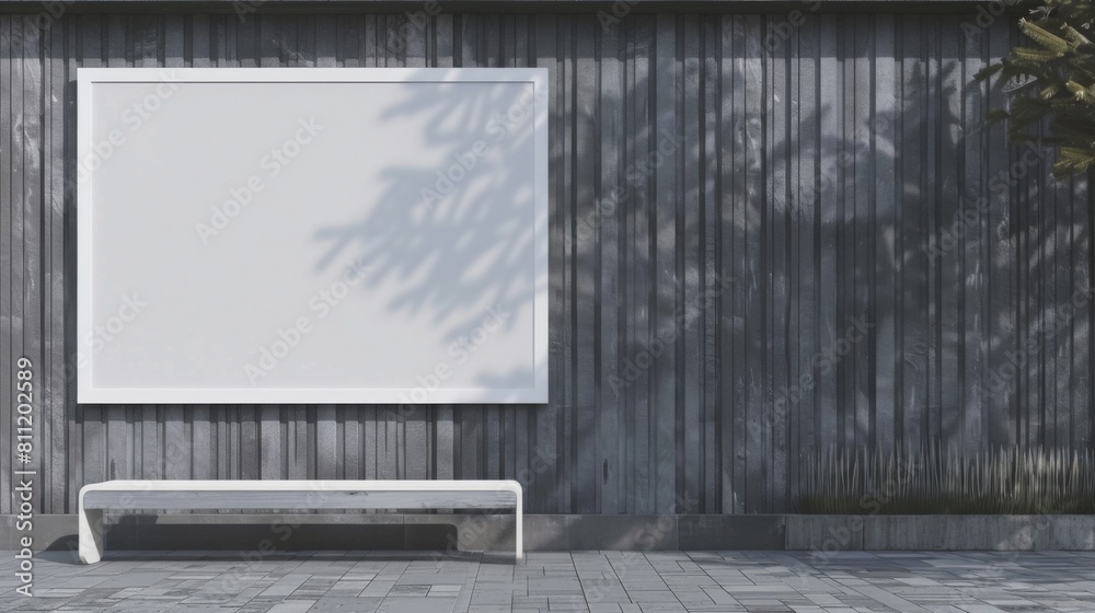 Blank outdoor billboard mockup template for placeholder