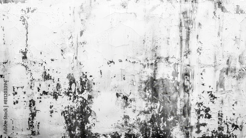 Fototapeta premium Abstract backdrop. A wall with a lot of cracks and holes