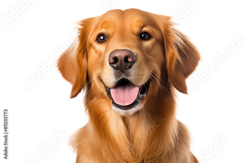 A golden retriever is a friendly, intelligent, and loyal dog breed photo