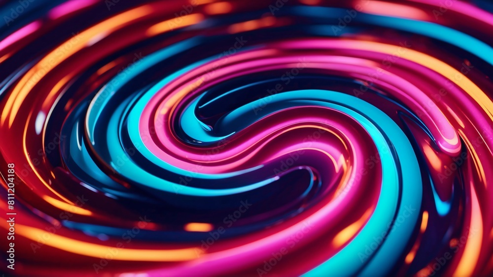 3D futuristic render of neon waves in dark purple, red and golden tones. Wallpaper header for business technology presentation concept. 3D futuristic render of neon waves in dark purple, red and golden tones. Wallpaper header for business technology presentation concept.