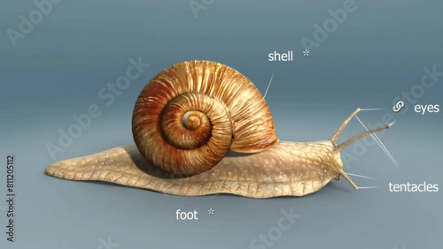 Roman snail anatomy photo