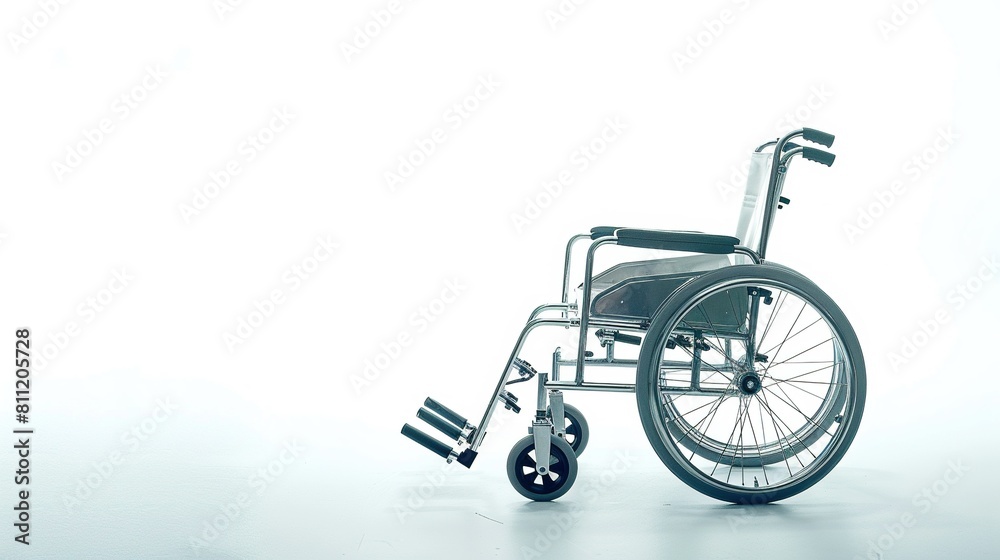 Fototapeta premium wheelchair with space for medical information