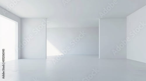 A vast and empty advertising space against a white background  creating an open canvas for creative freedom in marketing and design