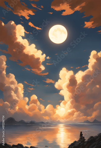 sunset in the sky