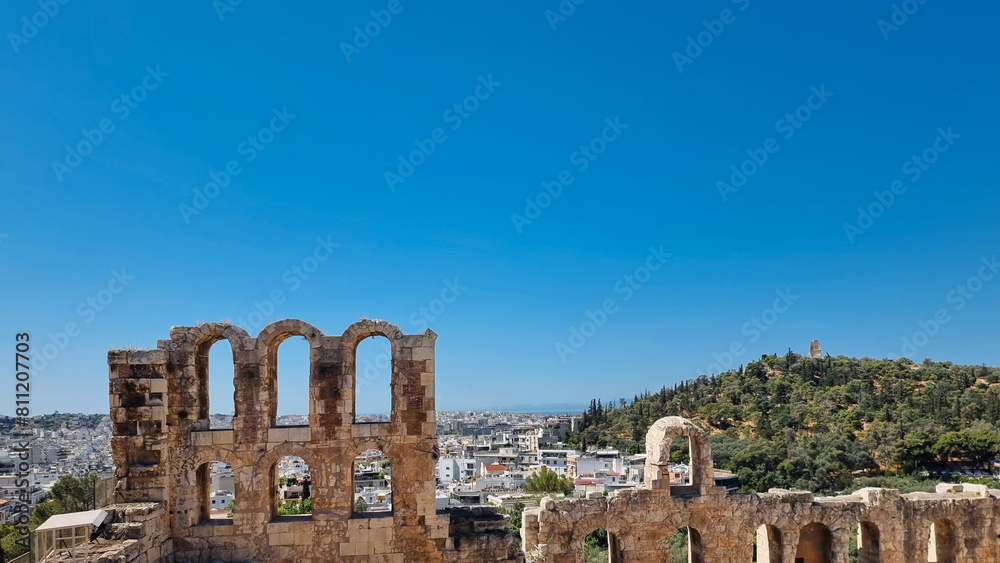 greece athens roman theater in acropolis odeon of herodes atticus greece athens roman theater in acropolis odeon of herodes atticus