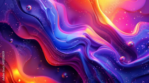 Tapety artystyczne Abstract Bright Background hyper realistic 