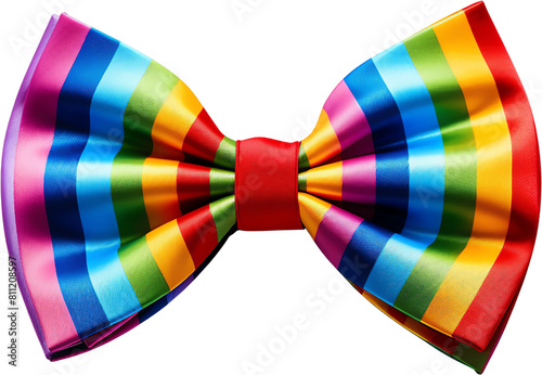3d illustration of Pride Month, LGBTQ rainbow bow ribbon
