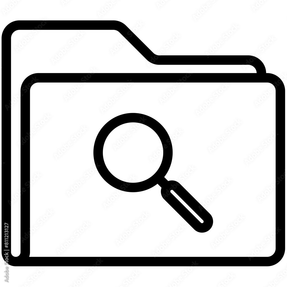 Files and Folders Outline Icon Pack