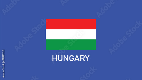 Free Download Hungary Flag Teams European Nations 2024 Abstract Countries European Germany Football Symbol Logo Design Vector Illustration - GFXLoad